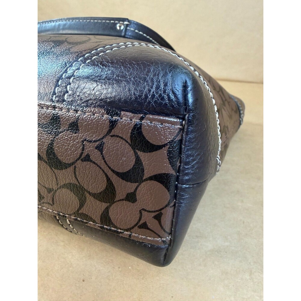 Coach F15137 Chelsea Heritage Stripe Signature C North South Tote AUTHENTICATED - Picture 8 of 16